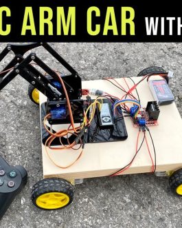 Robotic Arm Car using ESP32 and PS3 Controller | Arduino Project
