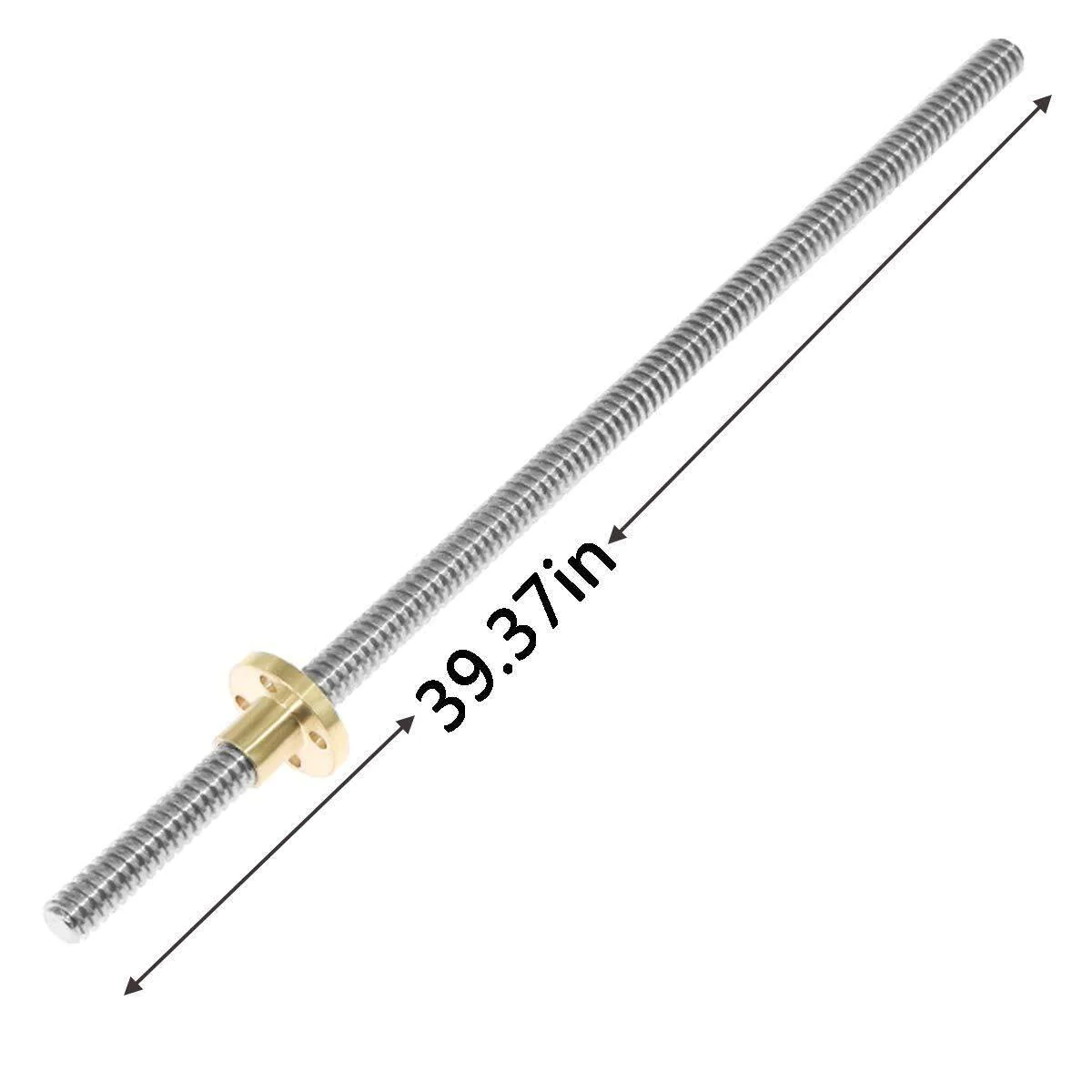T8 T8x2 Lead Screw 1000mm 8mm Pitch 2mm Lead 2mm Stainless Steel Lead Screw Rod With Copper Nut Acme Thread For 3d Printer And Cnc Machine z Axis in Lahore Pakistan